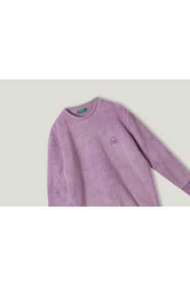 Kız Çocuk Polar Sweatshirt Bnt-g20118 Lila resmi